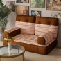 Modulares Sofa, Bodensofa im Boho-Stil, Wohnaccessoires