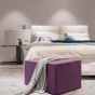 Modulare Lavendel-Fußhocker, Tische, Wohnaccessoires.