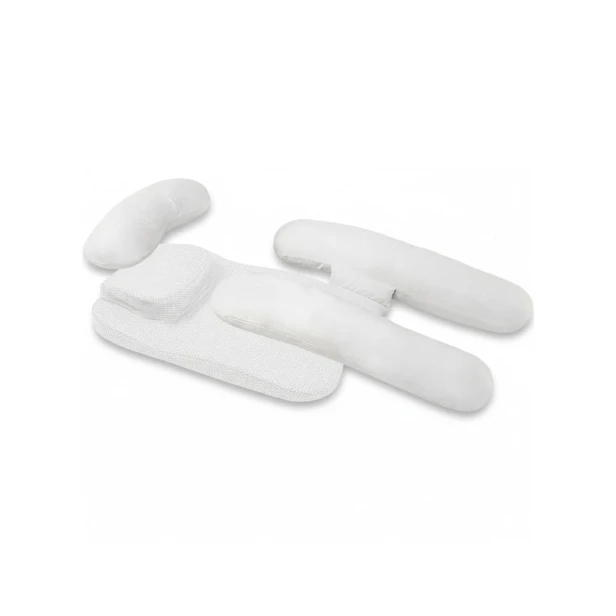 Orthopädisches Kissen mit Schulterkanal (für Seitenschläfer), Weiß.