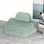 Halbrundes modulares Ecksofa, Anordnung im Wohnzimmer.