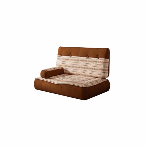 Modulares Bodensofa im Boho-Stil.