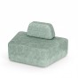 Halbkreisförmiges modulares Ecksofa, Sessel.