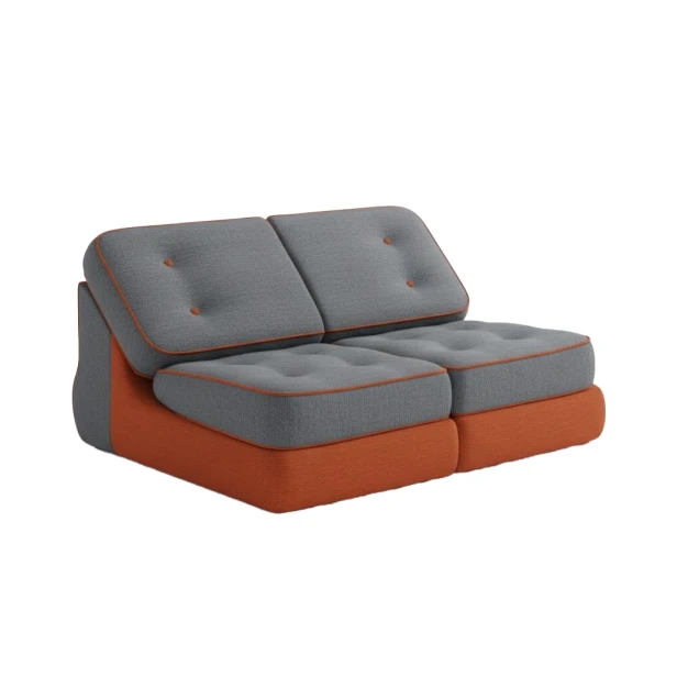 Modulares Chaiselongue-Bett mit 3 Funktionen.