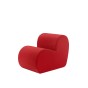 Samtsessel, herzförmiges Sofa.