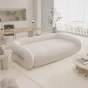 Sofa mit Schlaffunktion, klappbar, für die Aufstellung im Wohnzimmer.