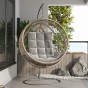 Multifunktionales modulares Sitzkissen, Grau, für die Terrassengestaltung.