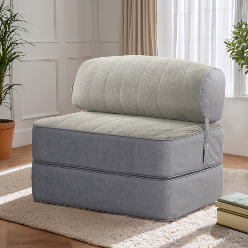 Modularer 3-in-1-Relaxsessel, Anordnung im Wohnzimmer.