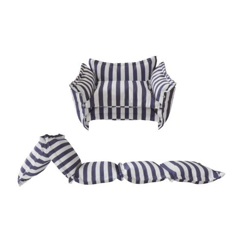 Multifunktionales Sofa mit Bodenkissen
