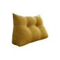 Dreieckiges Lesekissen – Leinengelb 80cm