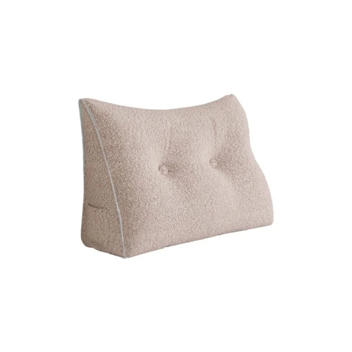 Dreieckiges Lesekissen – Rosa Leinen  60cm