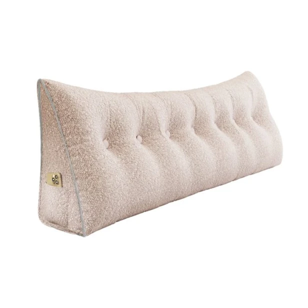 Dreieckiges Lesekissen – Rosa Leinen 200