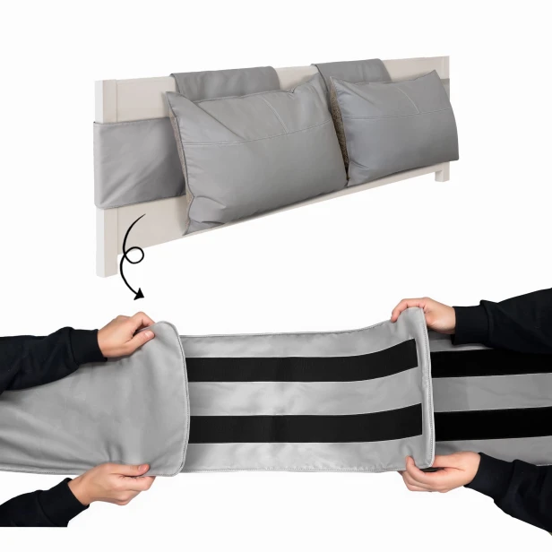 Doppelseitig verstellbares Kissen, Montage