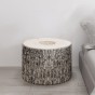 Cooler geometrischer ovaler Hocker mit Baummotiv, Wohndekoration