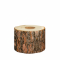 Warmer, geometrischer ovaler Hocker in Baumform