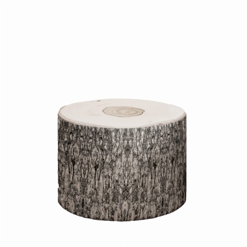 Cooler geometrischer ovaler Hocker mit Baummotiv