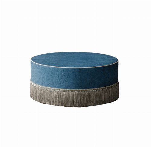 Blauer Retro-Couchtisch