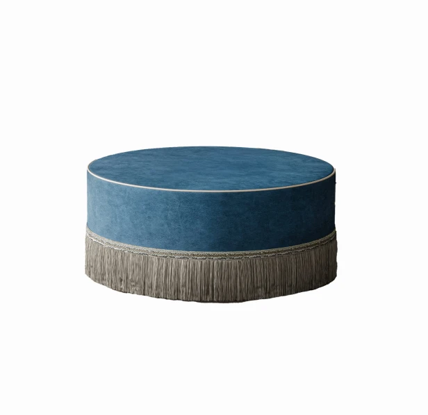 Blauer Retro-Couchtisch