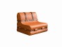 Sofa mit dekorativen Lederriemen