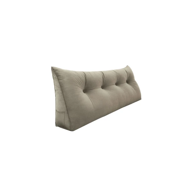 Beiges dreieckiges Lesekissen  140cm