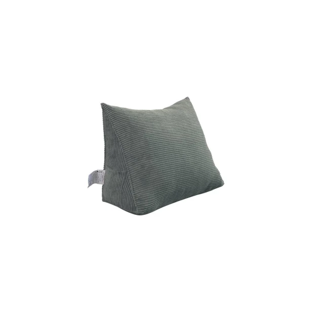 Großes Lesekissen aus Cord – Grau 45cm