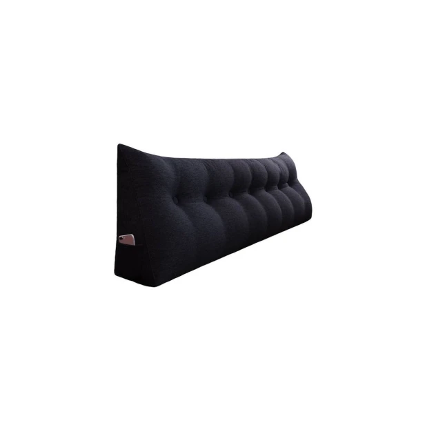 Lesekissen – Leinen Schwarz  200cm
