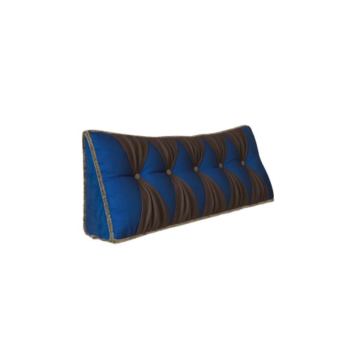Vintage blaues Samtkissen