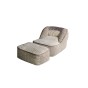 Lounge-Sessel mit Fußstütze