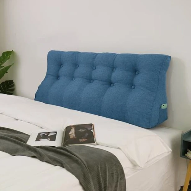 Blaues Leinenkissen 160cm