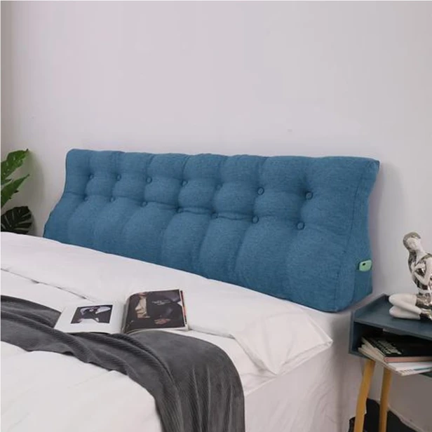 Blaues Leinenkissen 200cm