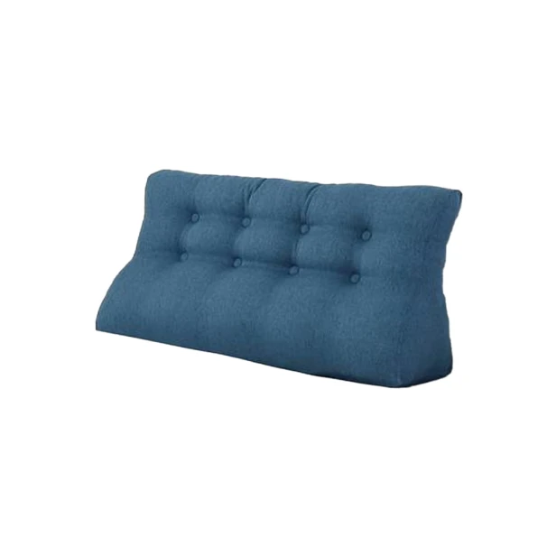 Blaues Leinenkissen