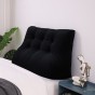 Schwarzes Samtkissen 100cm