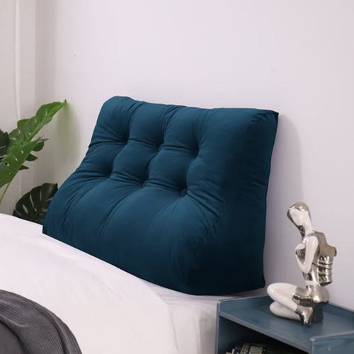 Marineblaues Samtkissen 100cm