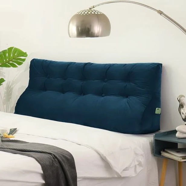 Marineblaues Samtkissen 160cm