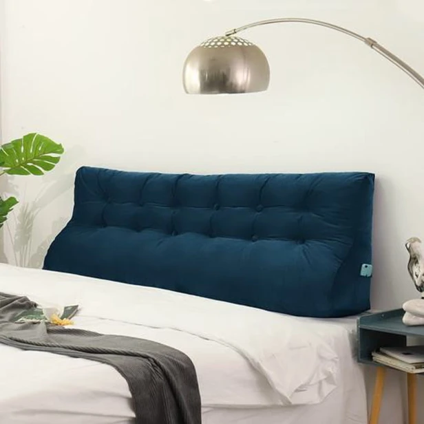 Marineblaues Samtkissen 180cm