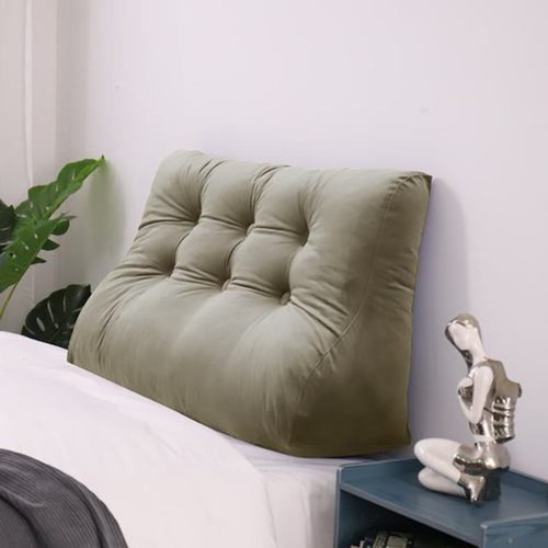 Beiges Samtkissen 100cm