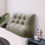 Beiges Samtkissen 100cm