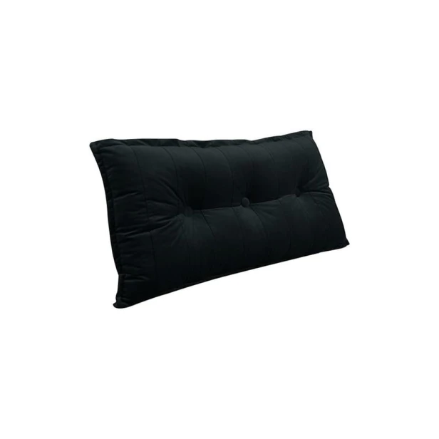 Schwarzes Samtkissen 100cm