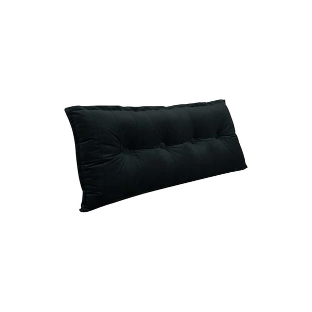 Schwarzes Samtkissen 120cm