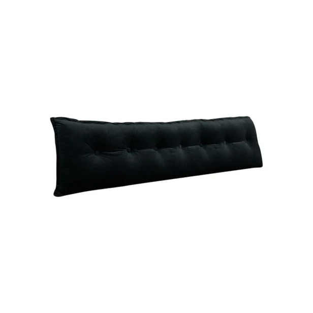 Schwarzes Samtkissen 200cm