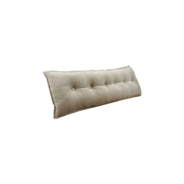 Beiges Samtkissen 180cm