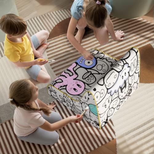 Weiches Graffiti-Sofa zum Ausmalen für Kinder