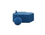 Moderner blauer Pouf
