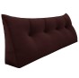 Dreieckiges Kissen aus Schokoladen-Samt