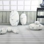 Kissen Soft Stones White Marble 7 pcs. Arrangement at home.