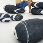 Weiche Steine ​​Kiesel Kissen 7 Stück.