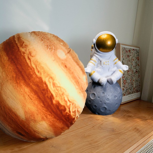 Jupiter-Rundkissen, Wohnaccessoire.