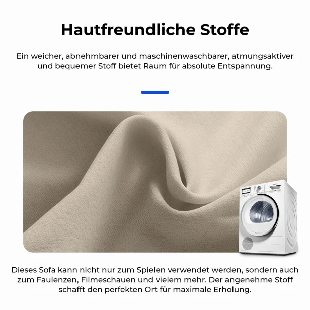 Multifunktionales Gaming-Sofa, Stoffdetails
