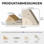 Multifunktionales Gaming-Sofa, Produktabmessungen
