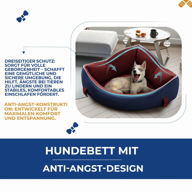 Gemütliches Eck-Hundebett, Konstruktionsdetails.