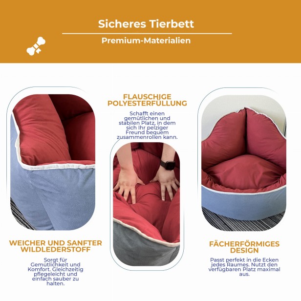 Cosy Corner Hundebett, Produktvorteile.